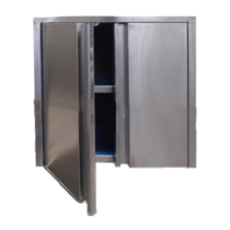 Полки технологические настенные закрытые двери распашные